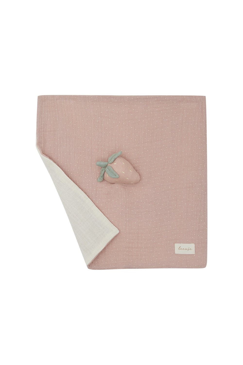 Baby muslin cuddle cloth 'strawberry'