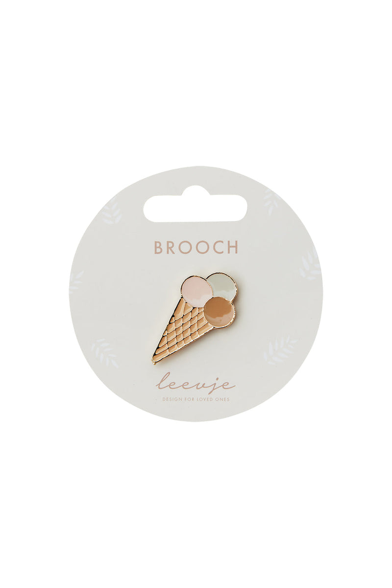 Brosche 'ice cream'