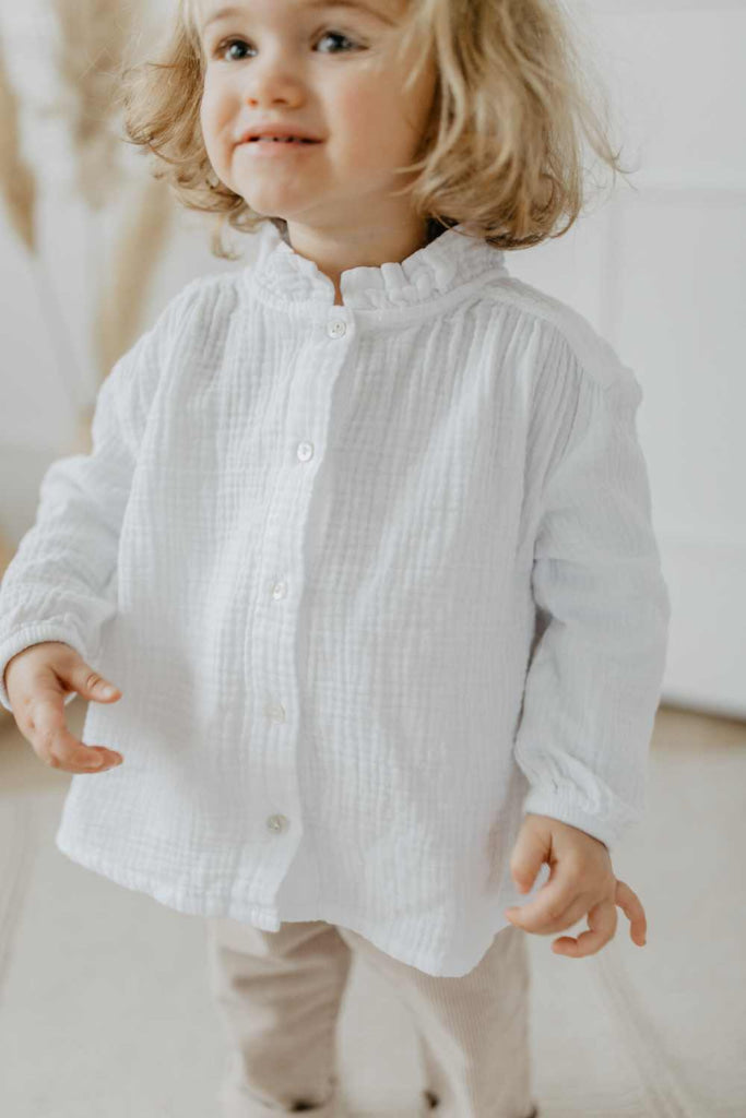 Mini-Me Oversized Bluse Aus Musselin Für Mädchen Kindermode