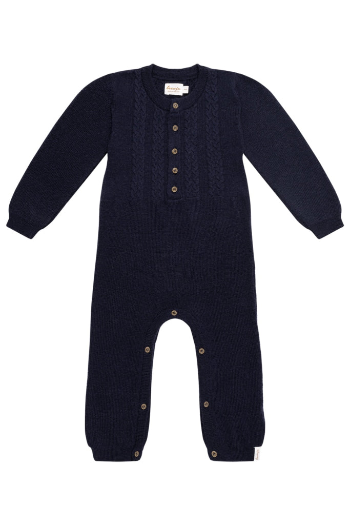 Baby Onesie Aus Merinowolle Navy / 62/68