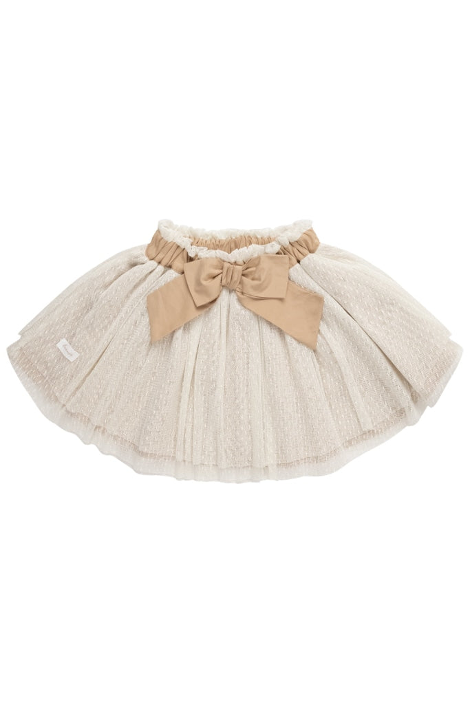 Tulle skirt with attached decorative bow