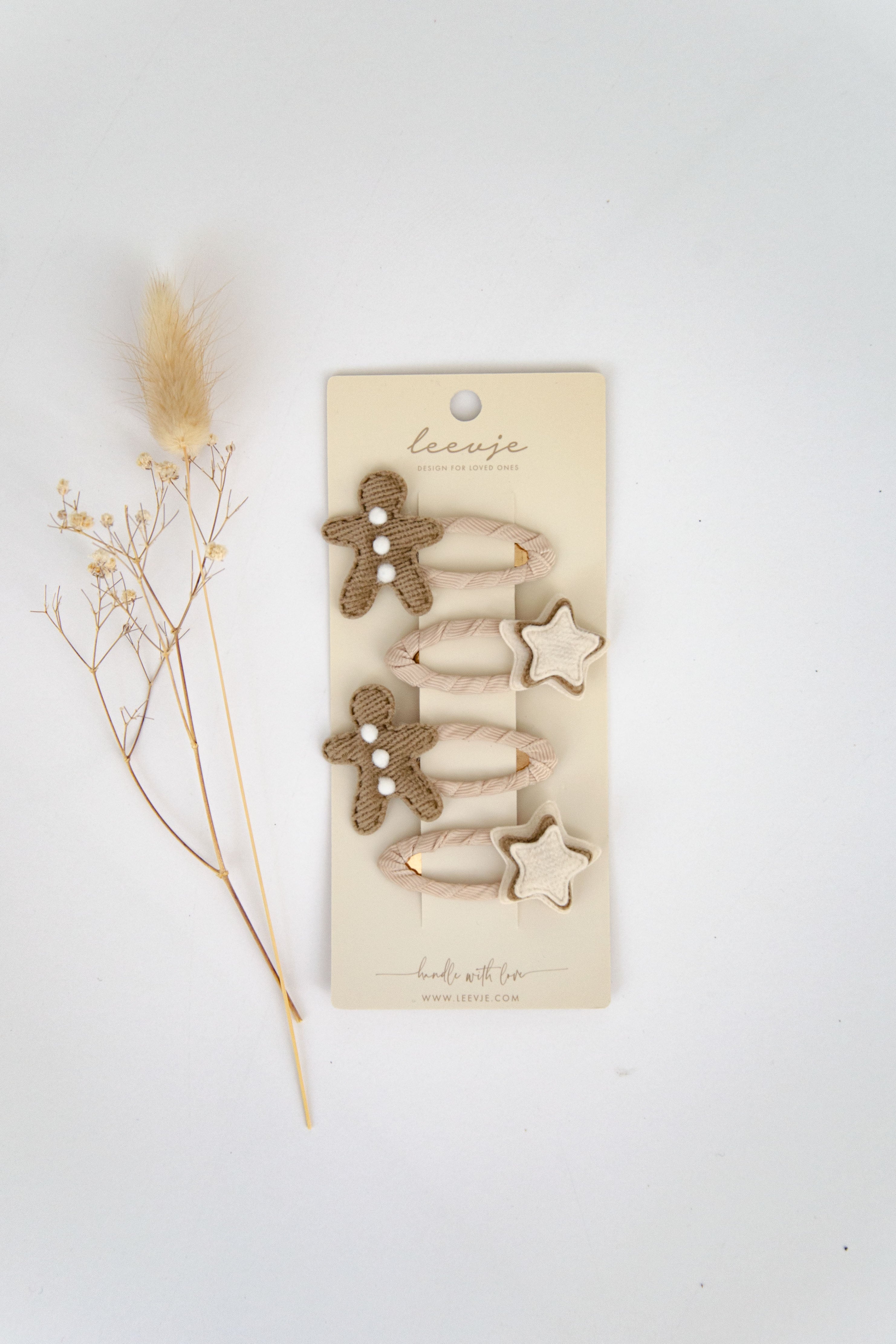 Haarspangen 'Gingerbread Men Clips'