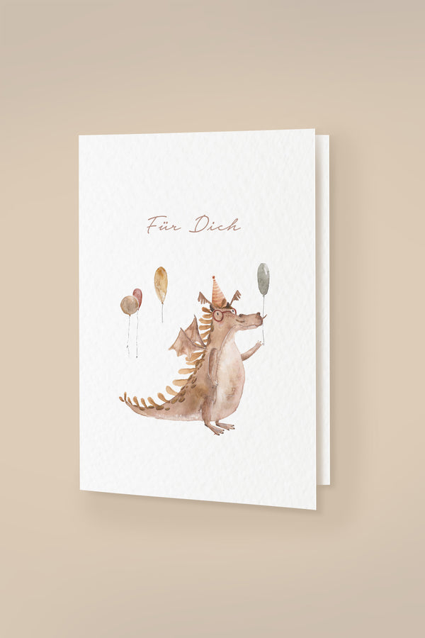 Greeting card "Für Dich" with envelope