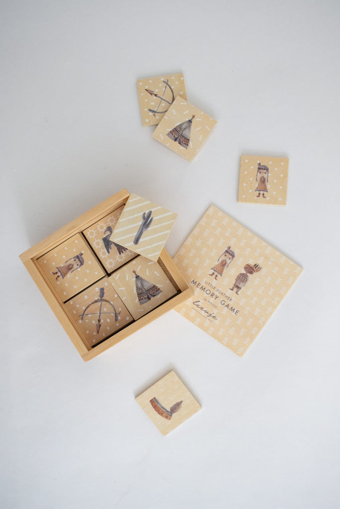 Memo-Spiel Little Feather Aus Nachhaltigem Holz Match Up Games