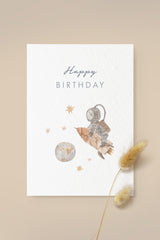 Postkarte Universe "Happy Birthday"