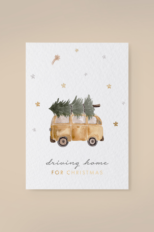 Postcard Bus 'driving home for christmas'