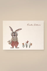 Wood Pulp Card Bunny 'Frohes Ostern'