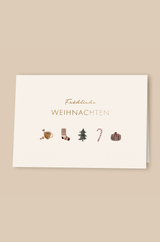 Klappkarte "Fröhliche Weihnachten" mit Umschlag
