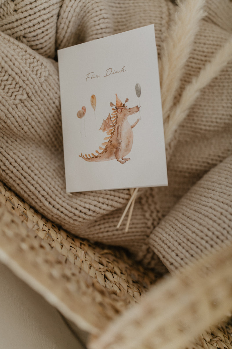 Greeting card "Für Dich" with envelope