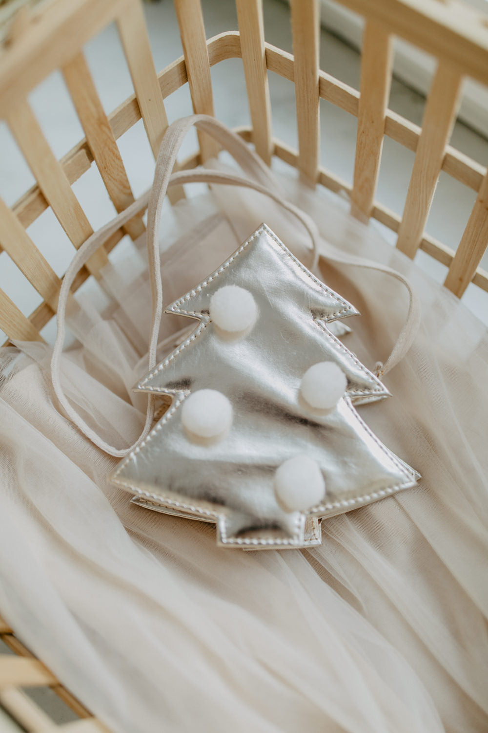 Kinderhandtasche "Pompom Christmastree"